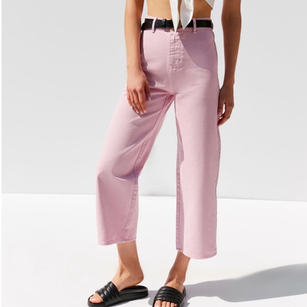 BDG High + Wide Cropped Jeans